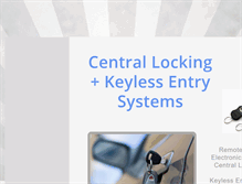 Tablet Screenshot of centrallocking.com.au